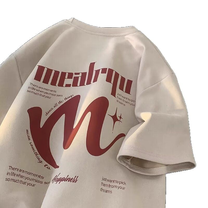 Oversize "M" Print Tee