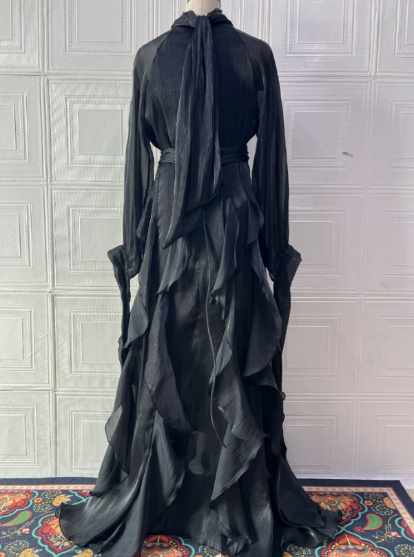 Ruffle Detail Fitted Dress
