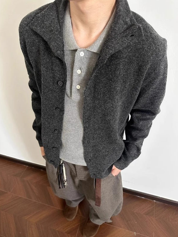 Knit Cardigan Shirt