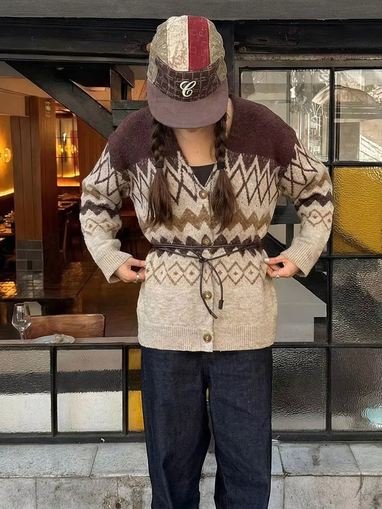 Women's Textured Button Sweater Top