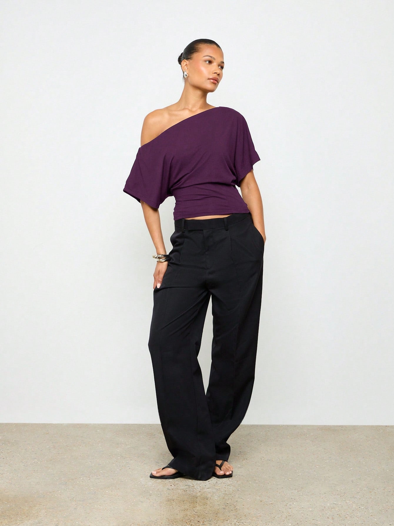 Elegant Off Shoulder Ruched Top