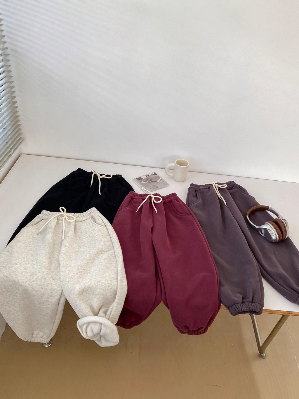 Kids' Fleece-Lined Warm Sweatpants