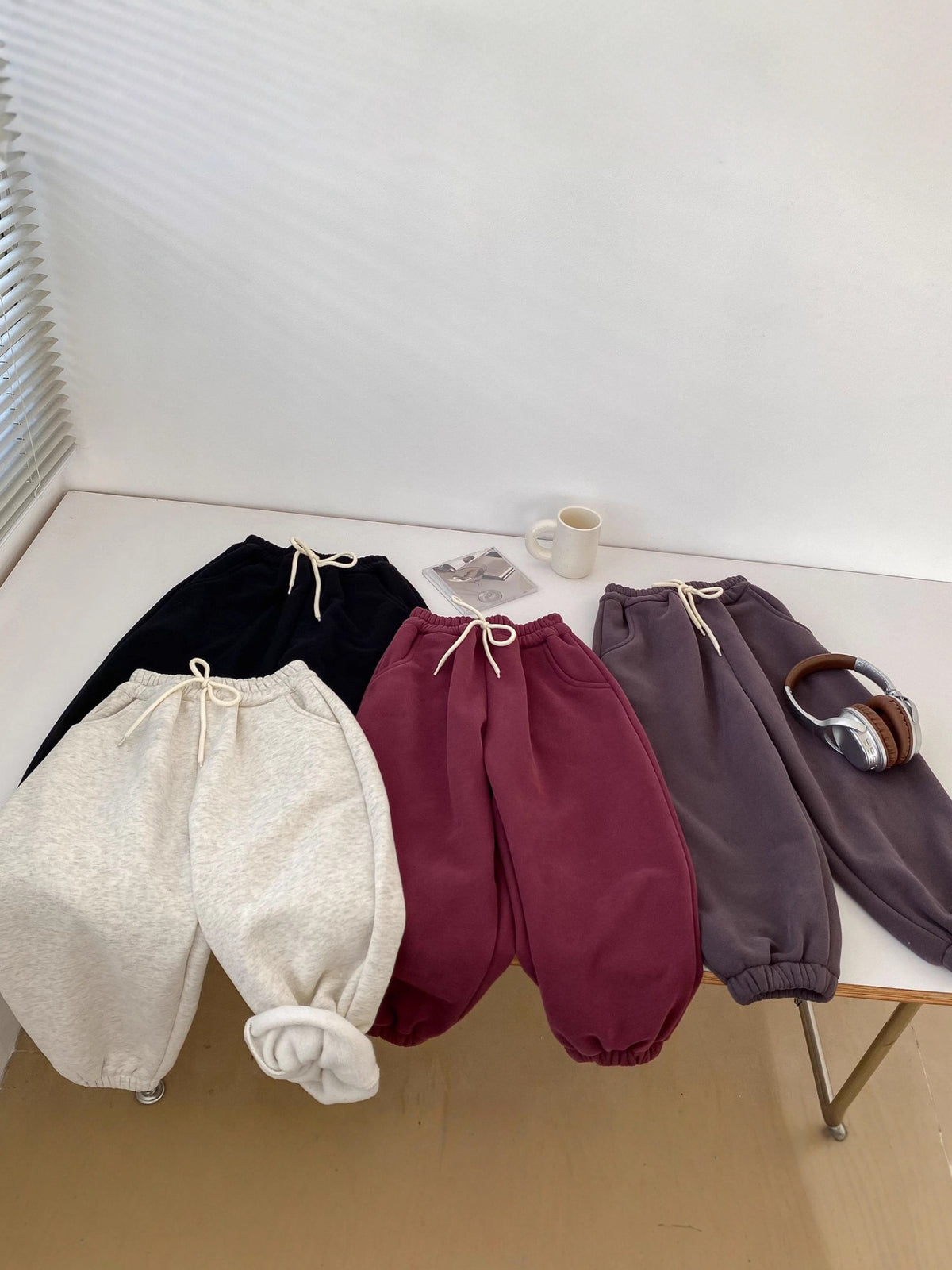 Kids' Fleece-Lined Warm Sweatpants