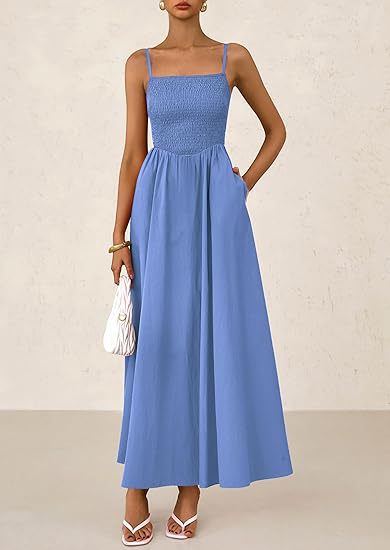Strap Maxi Dress with Pockets