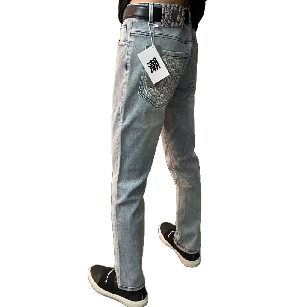 Men's Embroidered Jeans