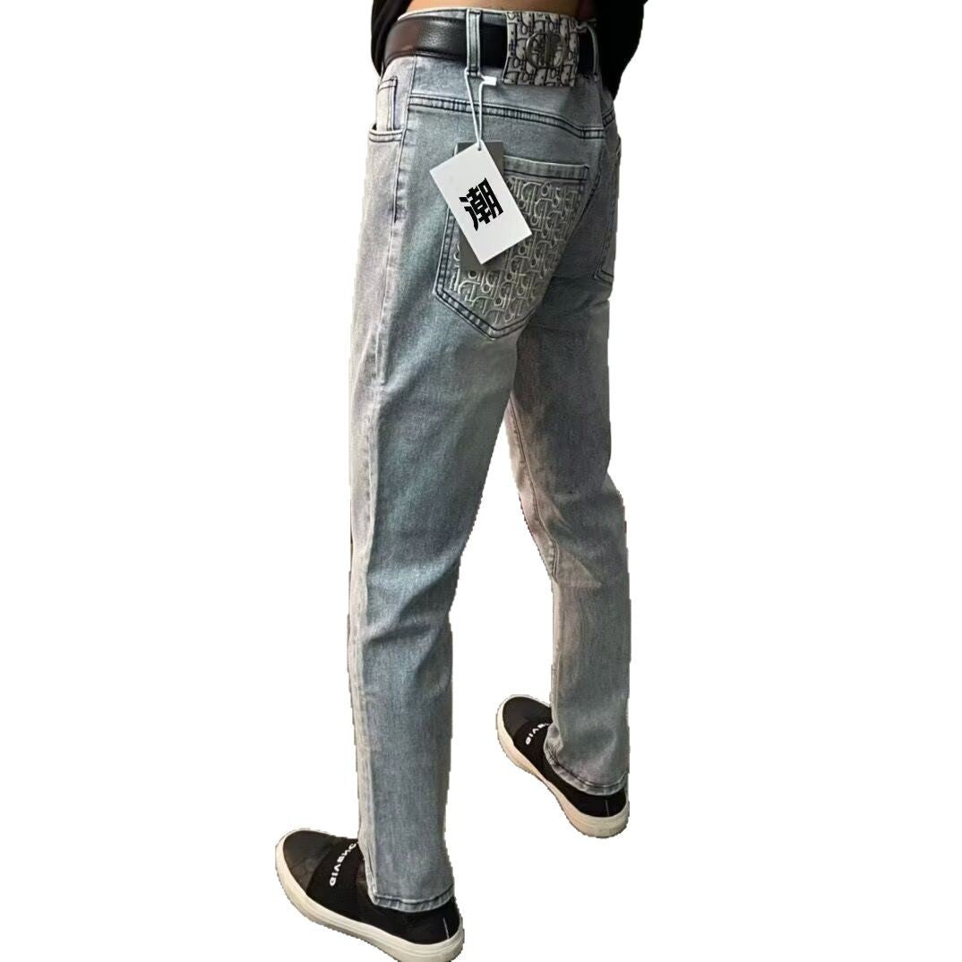 Men's Embroidered Jeans