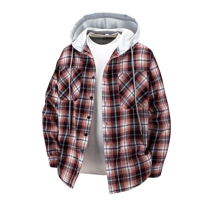 Hooded Flannel Shirt