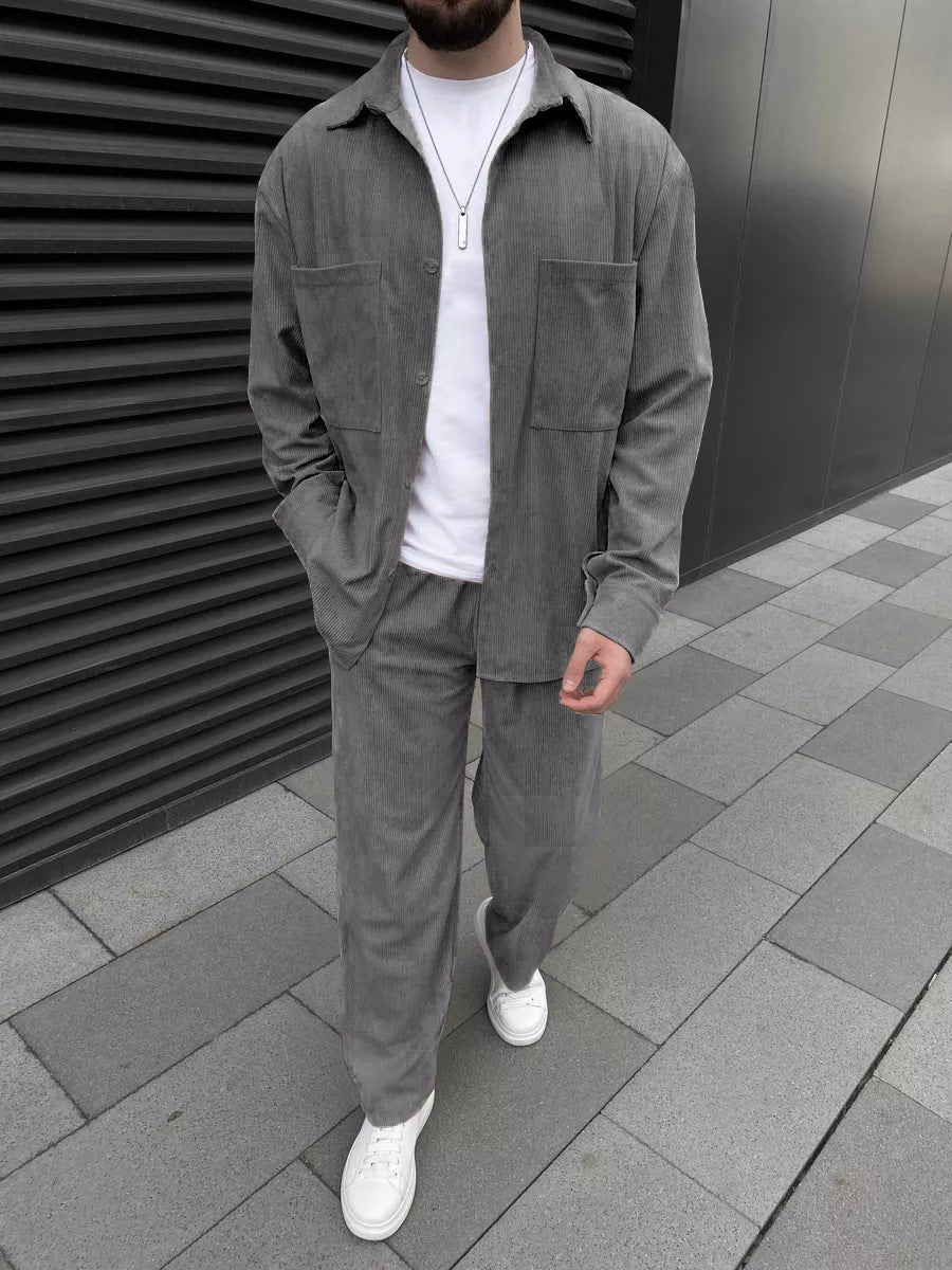 Men's Corduroy Casual Suit