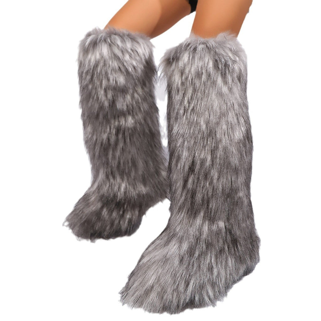 Plush High-Top Snow Boots