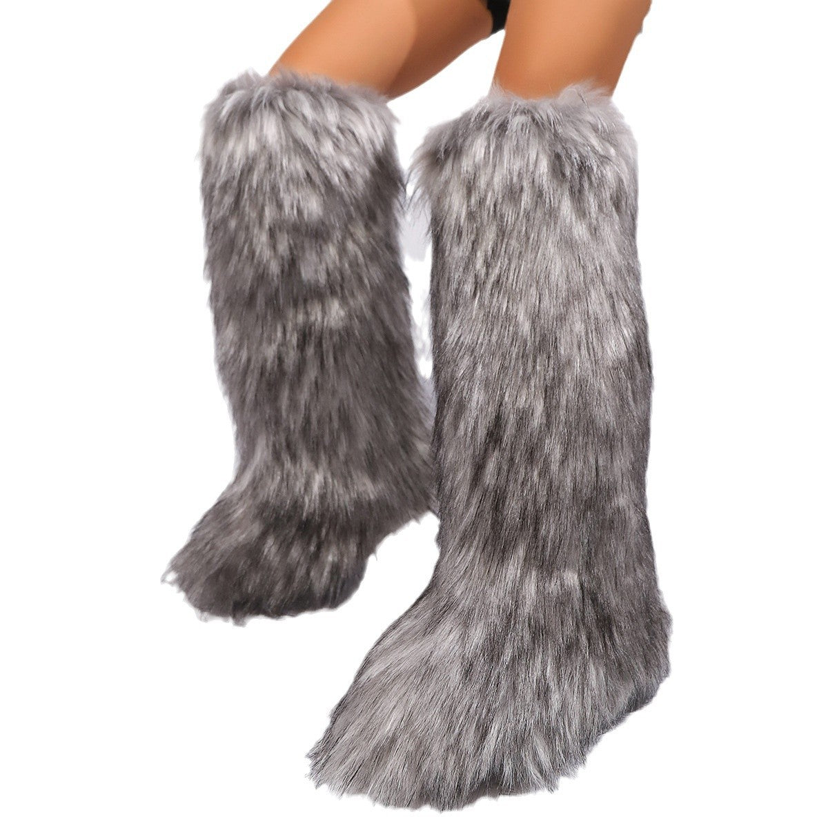 Plush High-Top Snow Boots