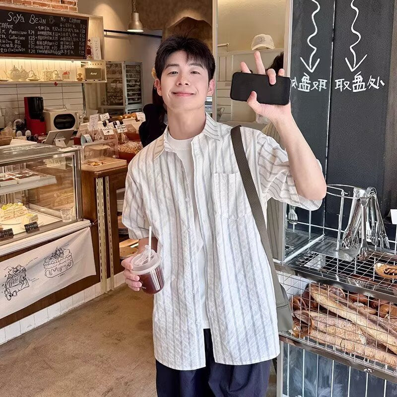 Casual Striped Overshirt