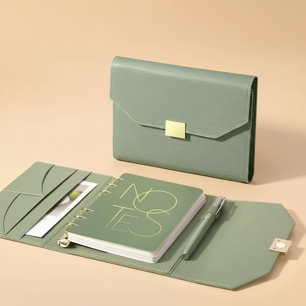 Executive Leather Binder Journal Gift Set
