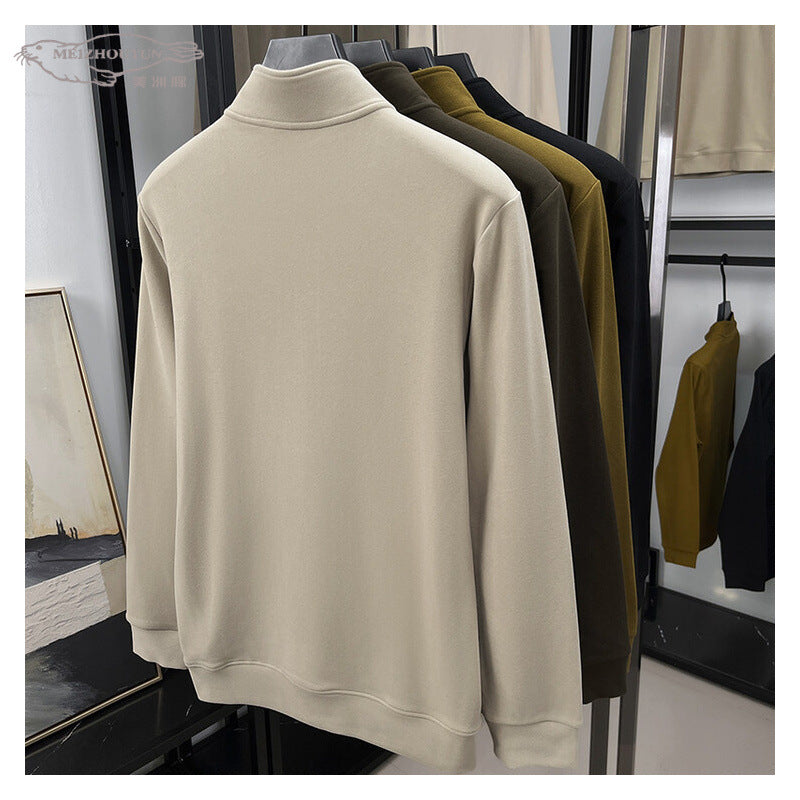 Fleece Stand-Collar Pullover