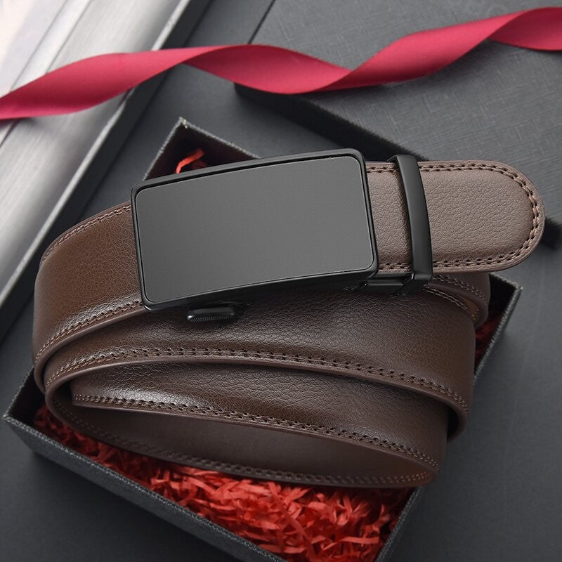 Automatic Buckle Leather Belt