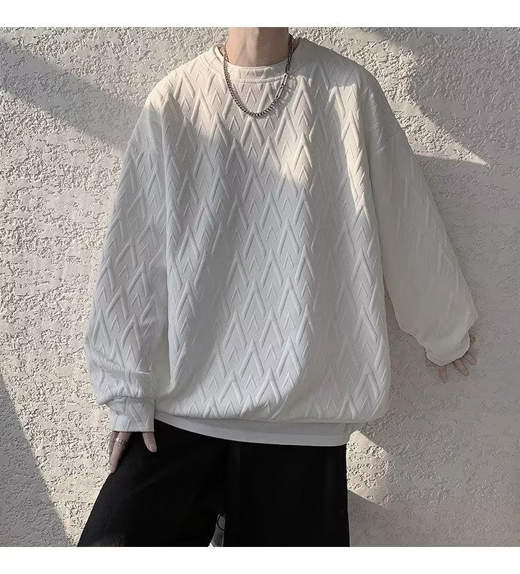 Jacquard Crewneck Pullover