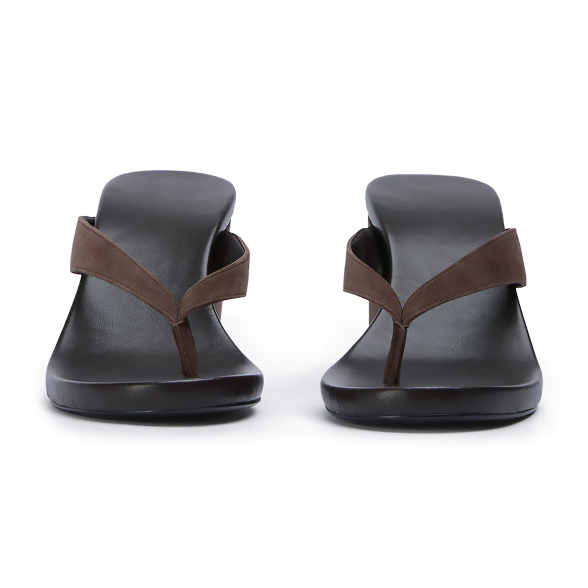 Sculpted Wedge Thong Sandals