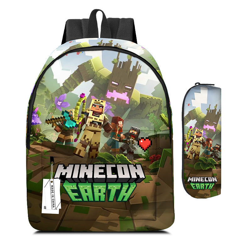 Pixel Game Backpack Set
