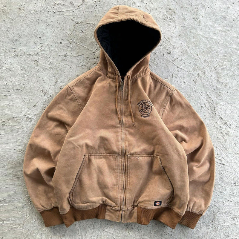 Men’s Hooded Utility Print Jacket