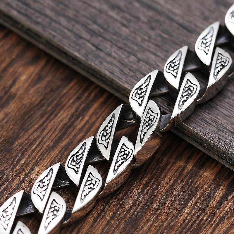 Vintage Crown Emblem Curb Bracelet