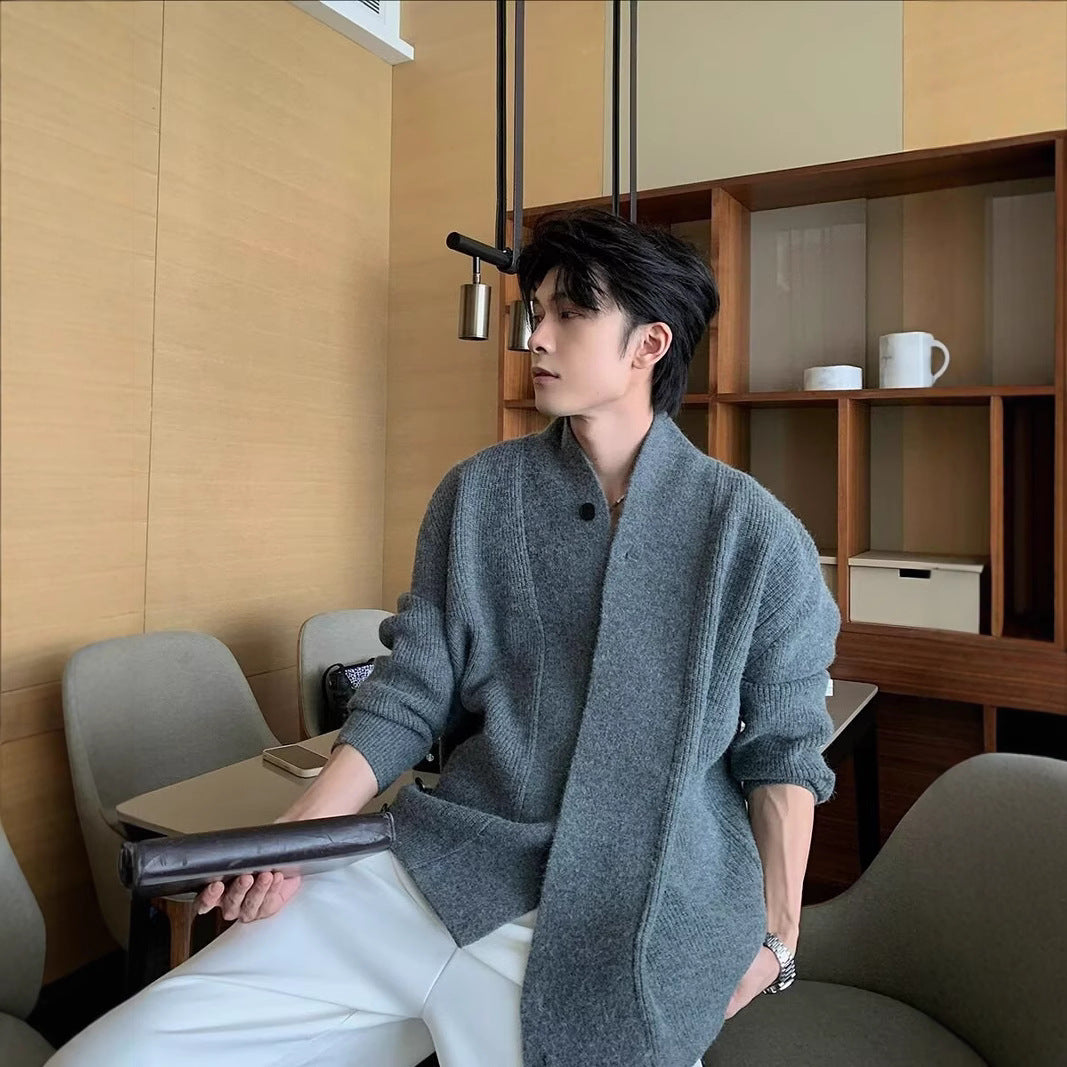 Asymmetrical Knit Cardigan