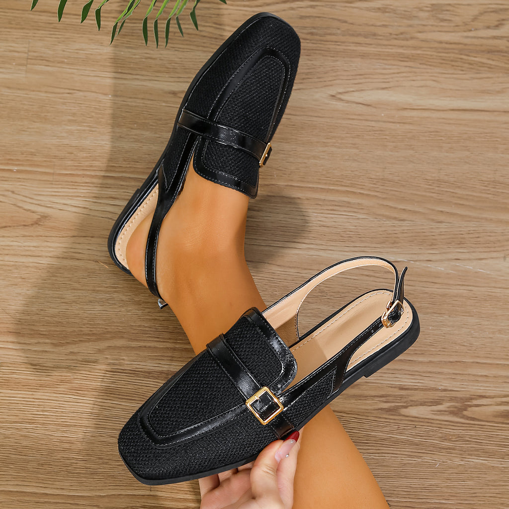 Mesh Slingback Flats