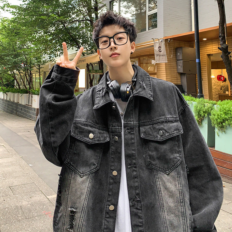 Premium Distressed Denim Jacket
