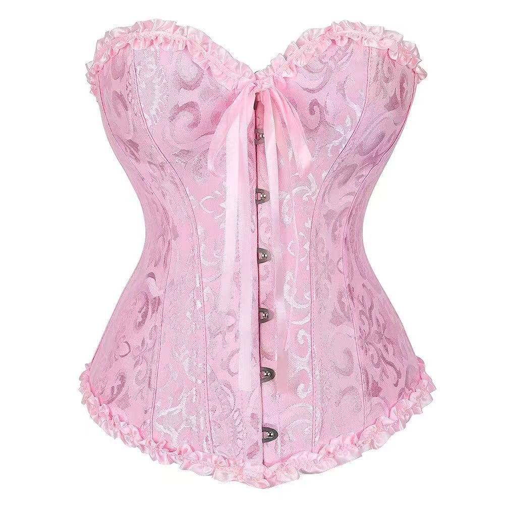 Royal Brocade Lace Up Corset Bustier
