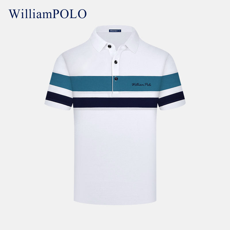Men's Striped Polo Shirt