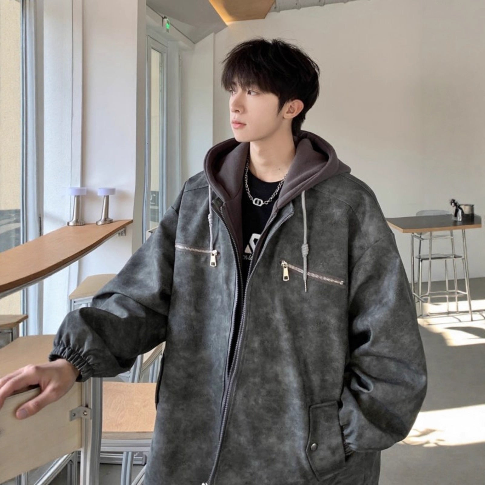 Streetwear Suede Jacket