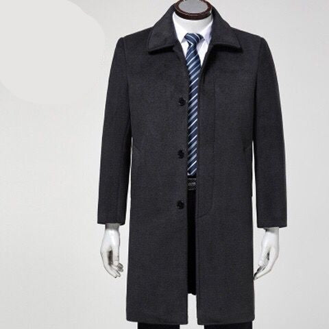 Men's Plush-Lined Overcoat