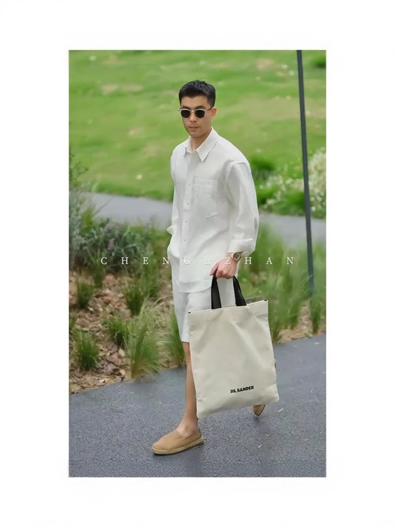 Linen-Blend Relaxed Leisure Set