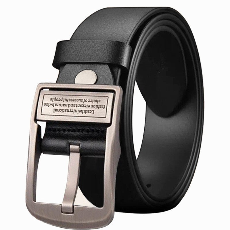 Men's Leather Pin-Buckle Belt