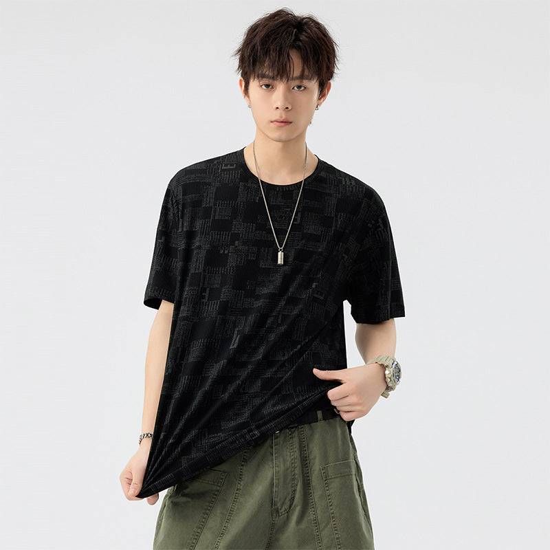 Geometric Print Oversized T-Shirt