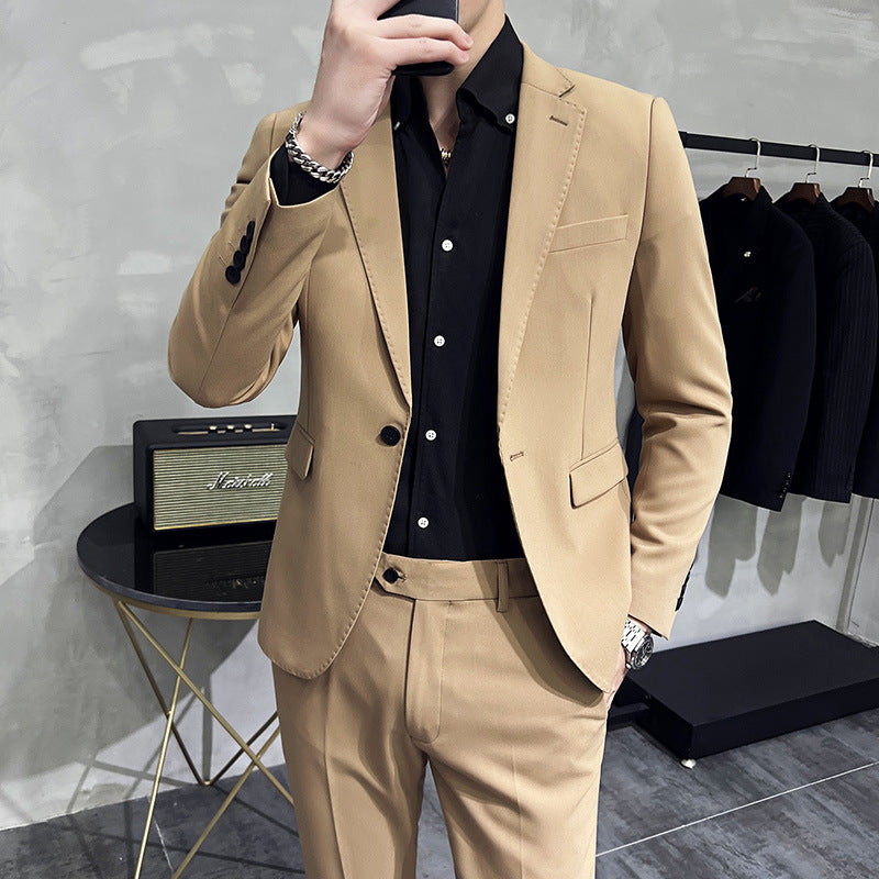 Slim-Fit Modern Tailored Suit Set