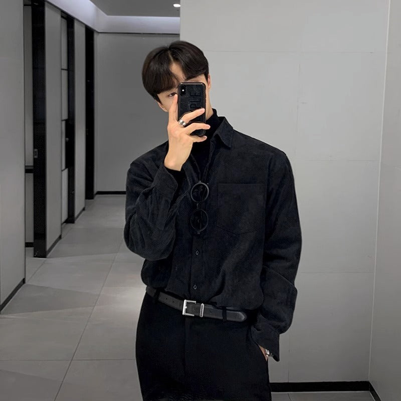 Corduroy Button-Up Shirt