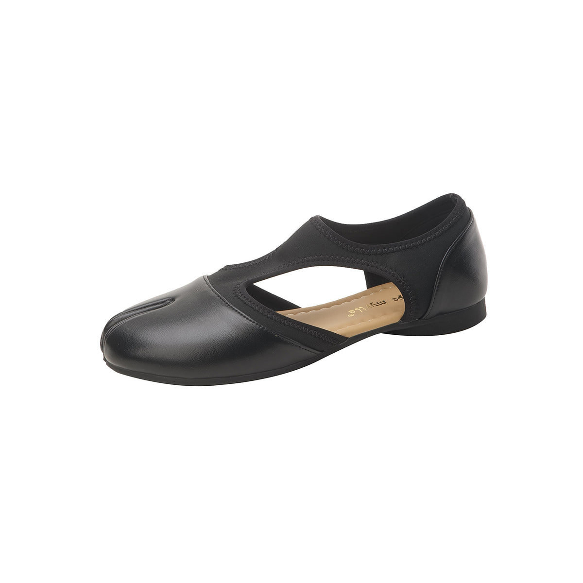 Split-Toe Leather Mary Janes
