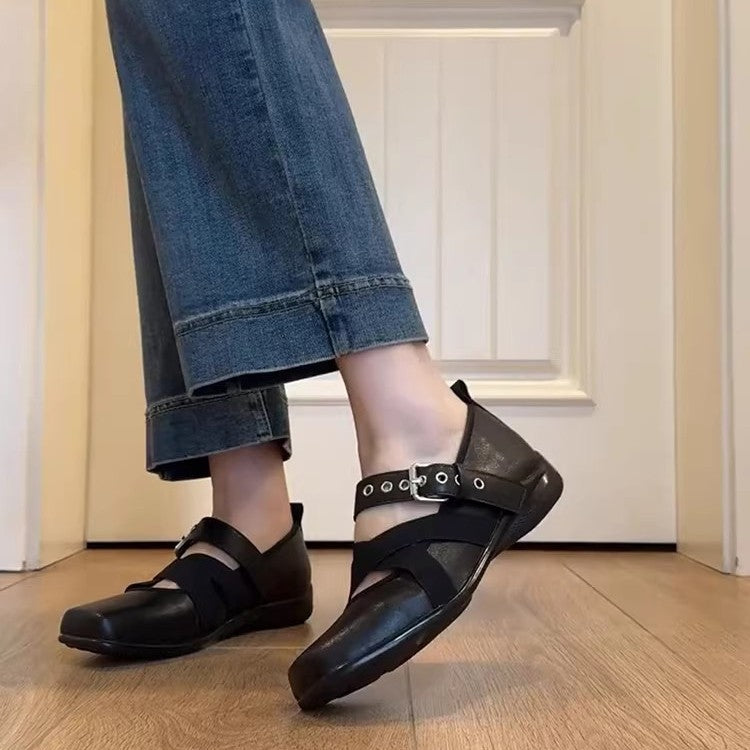 Leather Ballet Mary Janes