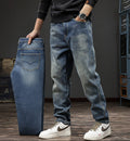 Fleece-Lined Relaxed Tapered Denim