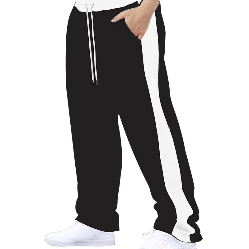 Retro-Stripe Loose Fit Joggers
