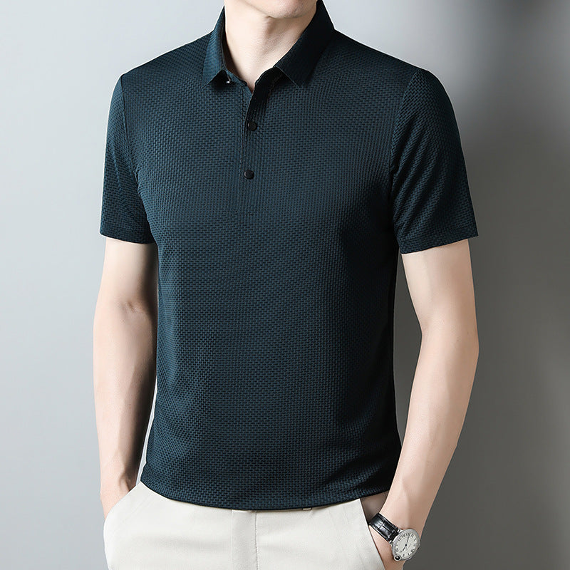 Textured Knit Polo