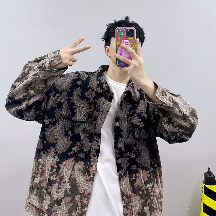 Premium Heavyweight Jacquard Paisley Overshirt