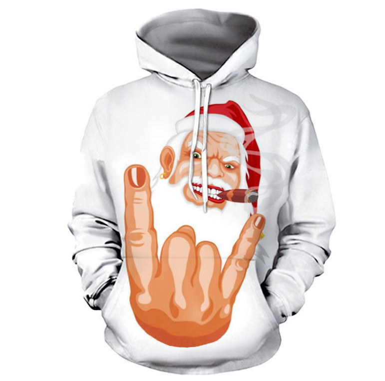 Rockin' Santa 3D Print Hoodie