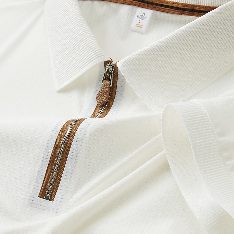 Premium Zipper Polo Shirt