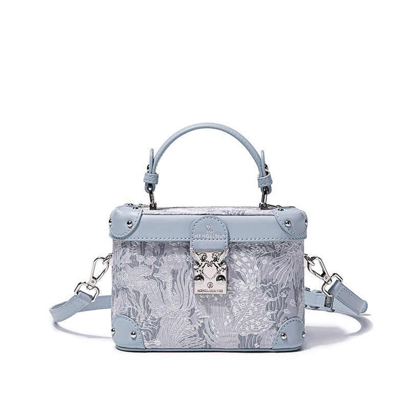 Printed Box Shoulder Bag