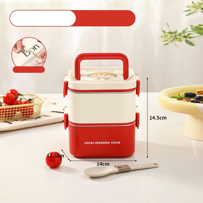 Multi Tier Insulated Stainless Steel Bento Lunch Box