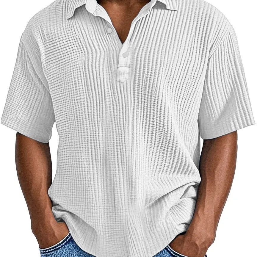 Textured Collared Shirt