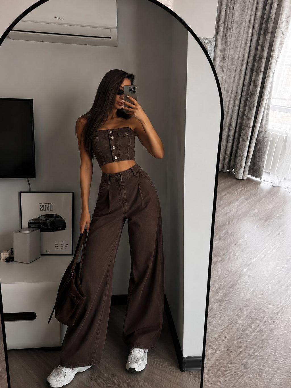 Denim Two Piece Set