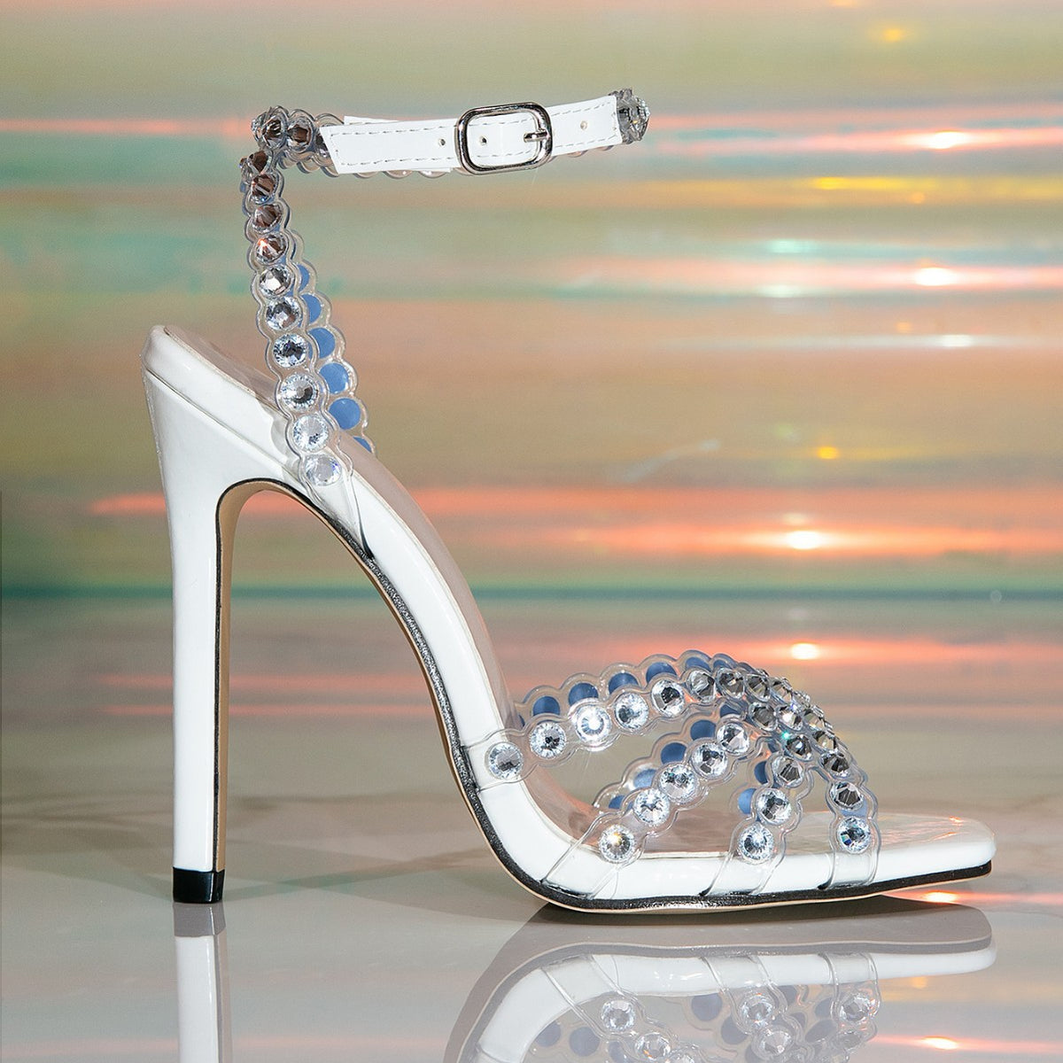 Rhinestone Strap Sandals