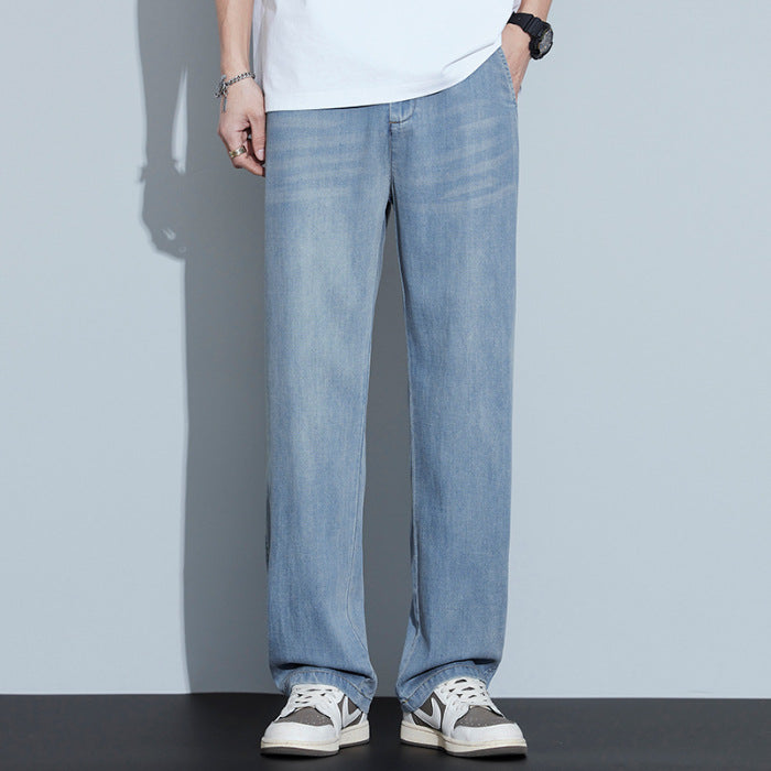 Relaxed Fit Denim Trousers