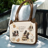 Brown Little Border Pastry Shoulder Bag [Waterproof and Shockproof - Skin-friendly Hands]